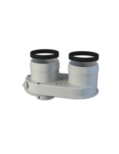 Kit sistema sdoppiato con ingresso aria a posizione orientabile da Ø 60/100 a Ø 80+80 20134830 - Climaway