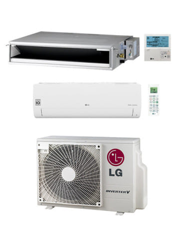 Climatizzatore Condizionatore LG Canalizzabile + Split R32 Dual Split Inverter 9000 + 18000 BTU con U.E. MU4R27 NOVITÁ Classe...