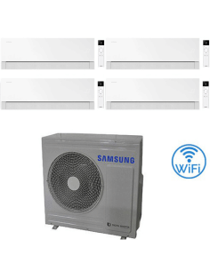 Climatizzatore Condizionatore Samsung WINDFREE PREMIÈRE Essential White Wifi Quadri Split R32 Inverter 9000 + 9000 + 9000 + 1...