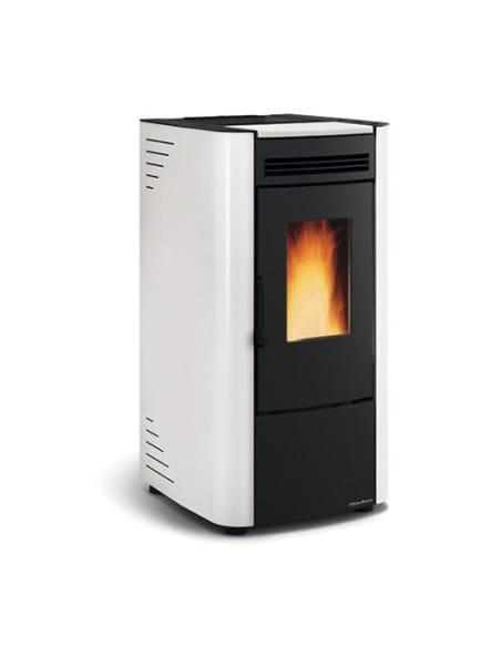 Stufa a Pellet 6.5 kW ventilata Ketty 5.0 Nordica Extraflame colore Bianco - Climaway