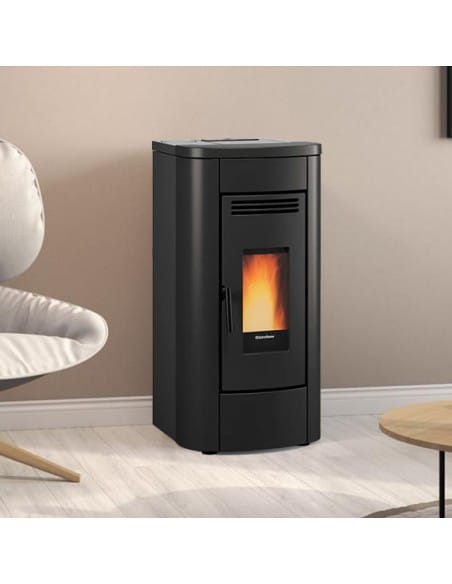 Stufa a Pellet 8 kW ventilata KLAUDIA 5.0 Nordica Extraflame colore Nero - Climaway