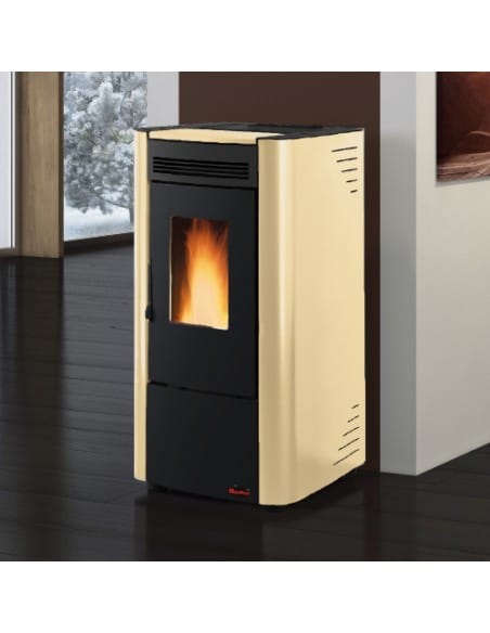 Stufa a Pellet 6.5 kW ventilata KETTY 5.0 Nordica Extraflame colore Avorio - Climaway