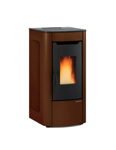 Stufa a Pellet 7 kW ventilata SABRY AD Nordica Extraflame colore Bronzo - Climaway