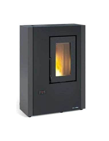 Stufa a Pellet 5,1 kW ventilata LUISELLA 5.0 Nordica Extraflame colore Grigio Grafite - Climaway