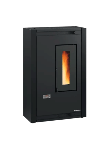 Stufa a Pellet 5,1 kW ventilata LUISELLA 5.0 Nordica Extraflame colore Nero - Climaway