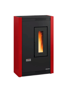Stufa a Pellet 5,1 kW ventilata LUISELLA 5.0 Nordica Extraflame colore Bordeaux - Climaway