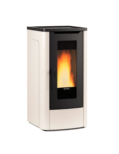 Stufa a Pellet 10 kW ventilata DAHIANA 5.0 Nordica Extraflame colore Avorio - Climaway