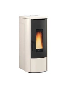Termostufa a Pellet 14,3 kW ermetica ventilata ROSANNA IDRO 5.0 Nordica Extraflame colore Avorio - Climaway