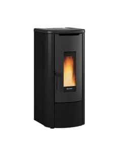 Termostufa a Pellet 14,3 kW ermetica ventilata ROSANNA IDRO 5.0 Nordica Extraflame colore Nero - Climaway