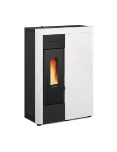 Termostufa a Pellet 14,5 kW ermetica VIRNA IDRO.16 Nordica Extraflame colore Bianco - Climaway