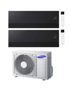 Climatizzatore Condizionatore Samsung WINDFREE PREMIÈRE Soapstone Charcoal Wifi Dual Split R32 Inverter 7000 + 9000 BTU con U... 2
