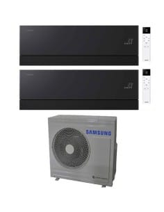Climatizzatore Condizionatore Samsung WINDFREE PREMIÈRE Soapstone Charcoal Wifi Dual Split R32 Inverter 12000 + 12000 BTU con... 2