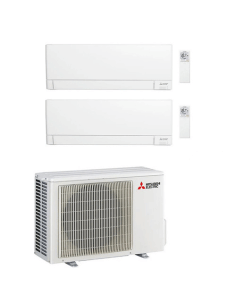 Climatizzatore Condizionatore Mitsubishi MSZ-AY Wifi R32 Dual Split Inverter 7000 + 15000 BTU con U.E. MXZ-2F53VF Classe A+++... 2