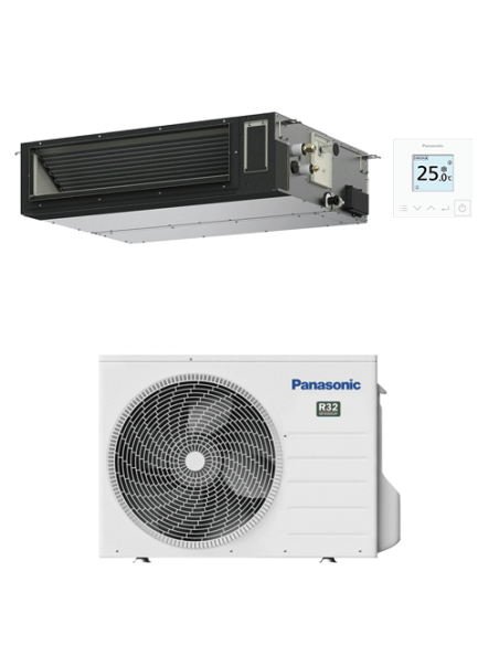 Climatizzatore Condizionatore Panasonic Canalizzato Flessibile PACi NX Serie Standard PF3 R32 12000 BTU S-3650PF3E INVERTER c...