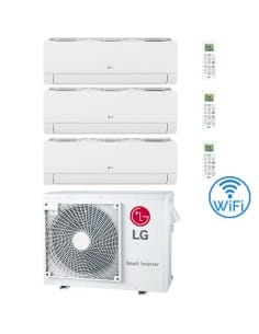 Climatizzatore Condizionatore LG Dualcool Libero Smart R32 Wifi Trial Split Dual Inverter 7000 + 9000 + 12000 BTU con U.E. MU...