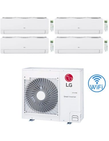 Climatizzatore Condizionatore LG Dualcool Libero Smart R32 Wifi Quadri Split Dual Inverter 7000 + 9000 + 9000 + 12000 BTU con...