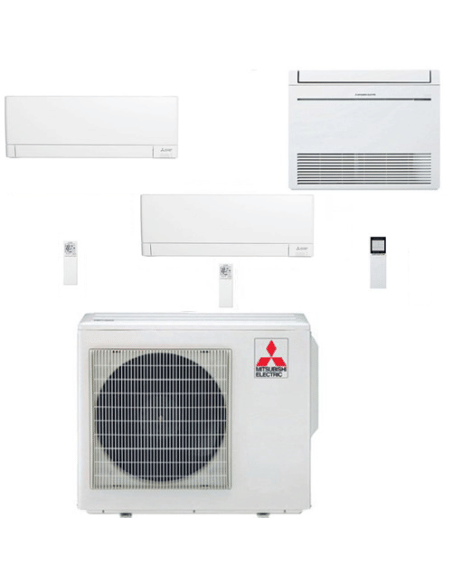 Climatizzatore Condizionatore Mitsubishi MSZ-AY WiFi + Pavimento Serie M MFZ-KT Trial Split Inverter 9000 + 12000 + 18000 BTU...