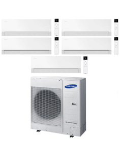 Climatizzatore Condizionatore Samsung WINDFREE PREMIÈRE PLUS Essential White Wifi Penta Split R32 Inverter 7000 + 9000 + 9000... 2