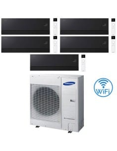Climatizzatore Condizionatore Samsung WINDFREE PREMIÈRE PLUS Soapstone Charcoal Wifi Penta Split R32 Inverter 7000 + 7000 + 7...