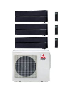 Climatizzatore Condizionatore Mitsubishi Kirigamine Style Wifi R32 Nero Trial Split Inverter 12000 + 12000 + 18000 BTU con U.... 2