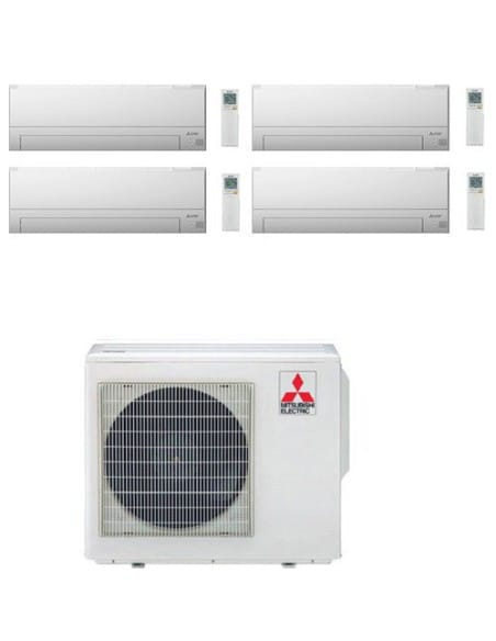 Climatizzatore Condizionatore Mitsubishi MSZ-BT Wifi R32 Quadri Split Inverter 7000 + 12000 + 12000 + 12000 BTU con U.E. MXZ-...