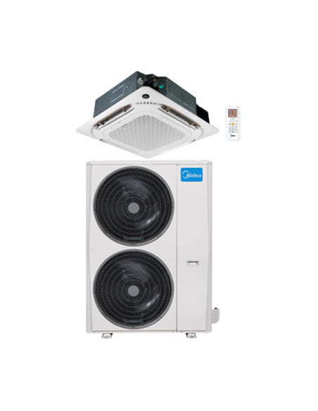 Climatizzatore Condizionatore Midea Cassetta 4 vie Slim Breezeless R32 Trifase 55000 BTU MCD2-55HRFNX(GA) INVERTER Classe A++...