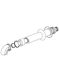 Kit fumi coassiale Ø60-100 per caldaie Rinnai Zen cod. FOT-KX060-A07 - Climaway