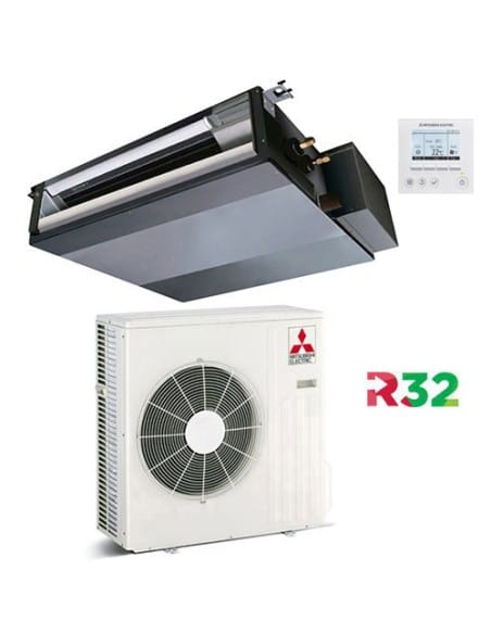 Climatizzatore Condizionatore Mitsubishi Canalizzabile SEZ-M60DA R32 21000 BTU INVERTER classe A/A+ CON COMANDO A FILO - Clim...