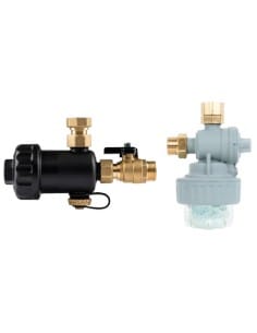 Kit filtro defangatore magnetico sotto caldaia MG1 NERO + dosatore di polifosfati - Climaway