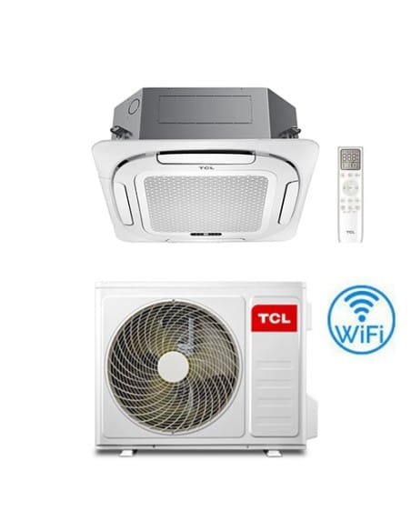 Climatizzatore Condizionatore TCL Cassetta 4 Vie Compact WiFi R32 18000 BTU MN18SS3 INVERTER Classe A++/A+ - Climaway
