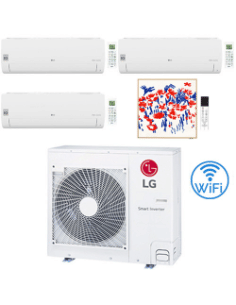 Climatizzatore Condizionatore LG Libero Smart + gallery photo R32 Wifi Quadri Split Dual Inverter 7000 + 9000 + 9000 + 12000 ... 2