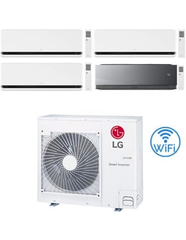 Climatizzatore Condizionatore LG Dualcool Deluxe + Artcool Mirror AI AIR R32 Wifi Quadri Split inverter 9000 + 9000 + 9000 + ...