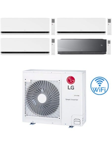 Climatizzatore Condizionatore LG Dualcool Deluxe + Artcool Mirror AI AIR R32 Wifi Quadri Split inverter 9000 + 9000 + 9000 + ...