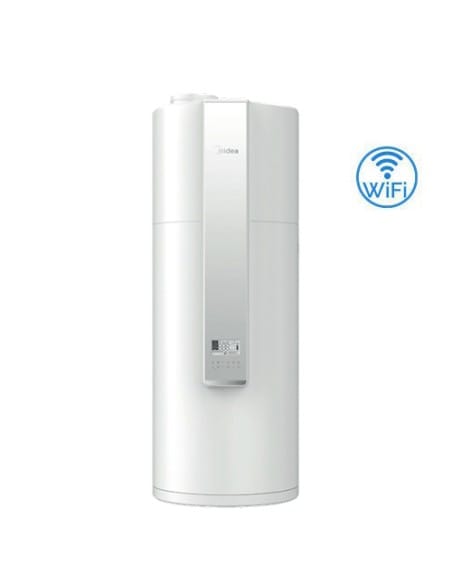 Scaldacqua a pompa di calore Murale per produzione acqua calda sanitaria Midea serie RSJ-09/100RDN7-B1 da 100L Gas R290 Class...