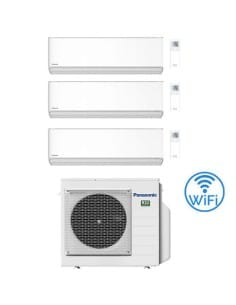 Climatizzatore Condizionatore Panasonic Serie Etherea Bianco Opaco Wifi R32 Trial Split Inverter 7000 + 12000 + 12000 BTU con...