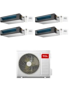 Climatizzatore Condizionatore TCL Canalizzato Wi-Fi R32 Quadri Split Inverter 12000 + 12000 + 12000 + 12000 BTU con U.E. MT42... 2