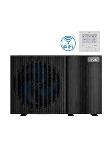 Pompa di calore monoblocco 12 kW Aria-Acqua Wi-Fi R290 TCL Tri-Thermal monofase HB12SP0 con comando a filo per riscaldamento/...