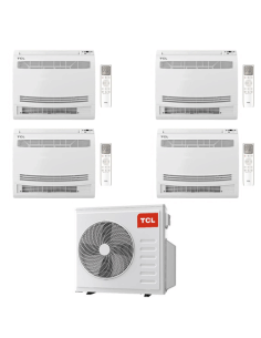Climatizzatore Condizionatore TCL Console Pavimento Wi-Fi R32 Quadri Split Inverter 9000 + 9000 + 9000 + 9000 BTU con U.E. MT... 2