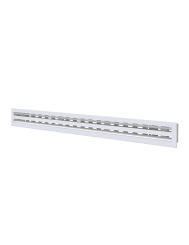 Diffusore lineare a 2 feritoie in PVC anticondensa con serranda e deflettore centrale lunghezza 1000mm - Climaway