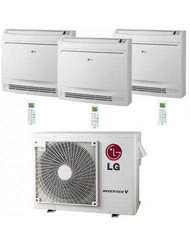 Climatizzatore Condizionatore LG Console R32 Trial Split Standard Inverter 9000 + 9000 + 12000 BTU con U.E. MU4R25 NOVITÁ Cla...