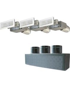 Kit completo per la distribuzione dell'aria 3 vie per climatizzatori canalizzati - Climaway