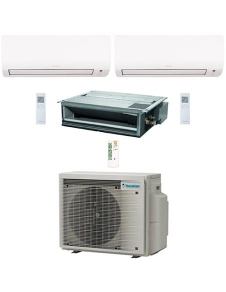 Climatizzatore GARANZIA ITALIA Daikin Comfora Wi-Fi + Canalizzabile Serie FDXM-F9 R32 Trial Split Inverter 9000 + 9000 + 1200...