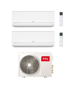 Climatizzatore Condizionatore TCL BreezeIN serie P9 Wifi R32 Dual Split Inverter 9000 + 12000 BTU con U.E. MT1821 Classe A++/... 2