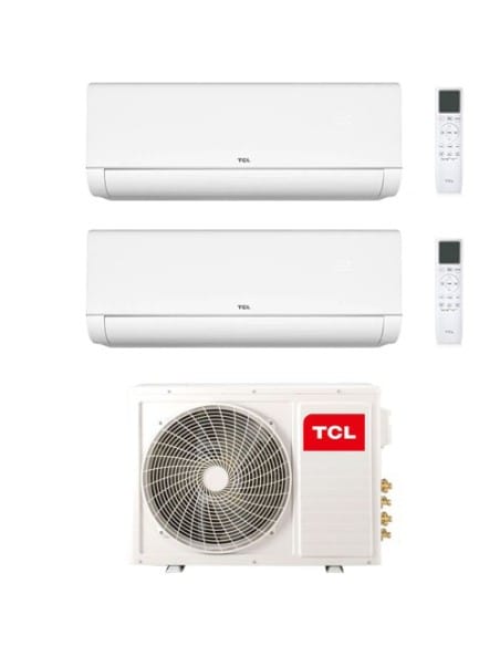 Climatizzatore Condizionatore TCL BreezeIN serie P9 Wifi R32 Dual Split Inverter 9000 + 12000 BTU con U.E. MT1821 Classe A++/...
