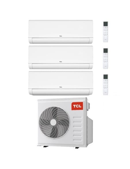 Climatizzatore Condizionatore TCL BreezeIN serie P9 Wifi R32 Trial Split Inverter 9000 + 12000 + 18000 BTU con U.E. MT2730 Cl...
