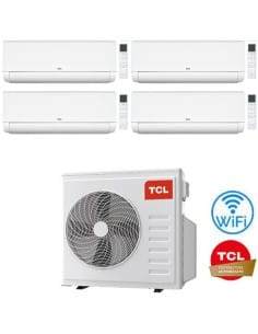 Climatizzatore Condizionatore TCL BreezeIN serie P9 Wifi R32 Quadri Split Inverter 9000 + 9000 + 9000 + 9000 BTU con U.E. MT3...