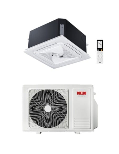 Climatizzatore Condizionatore Riello Cassetta 60X60 AARIA MONO PLUS I-AMK 12000 BTU AMK 35 P 20151429 Inverter R32 Classe A++...