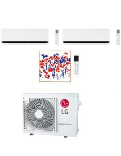 Climatizzatore Condizionatore LG Dualcool Deluxe AI Air + Artcool Gallery PHOTO R32 Wifi Trial Split inverter 9000 + 9000 + 1... 2