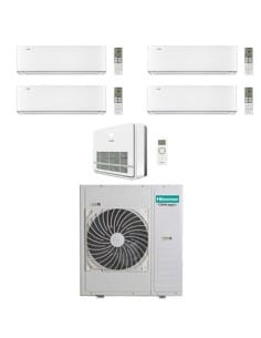 Climatizzatore Condizionatore Hisense Energy Pro X Bianco WiFi + Console R32 Penta Split Inverter 9000 + 9000 + 9000 + 12000 ... 2