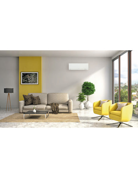 Climatizzatore Condizionatore Mitsubishi Kirigamine Zen Wifi Bianco Dual Split Inverter 18000 + 18000 BTU con U.E. MXZ-4F80VF...